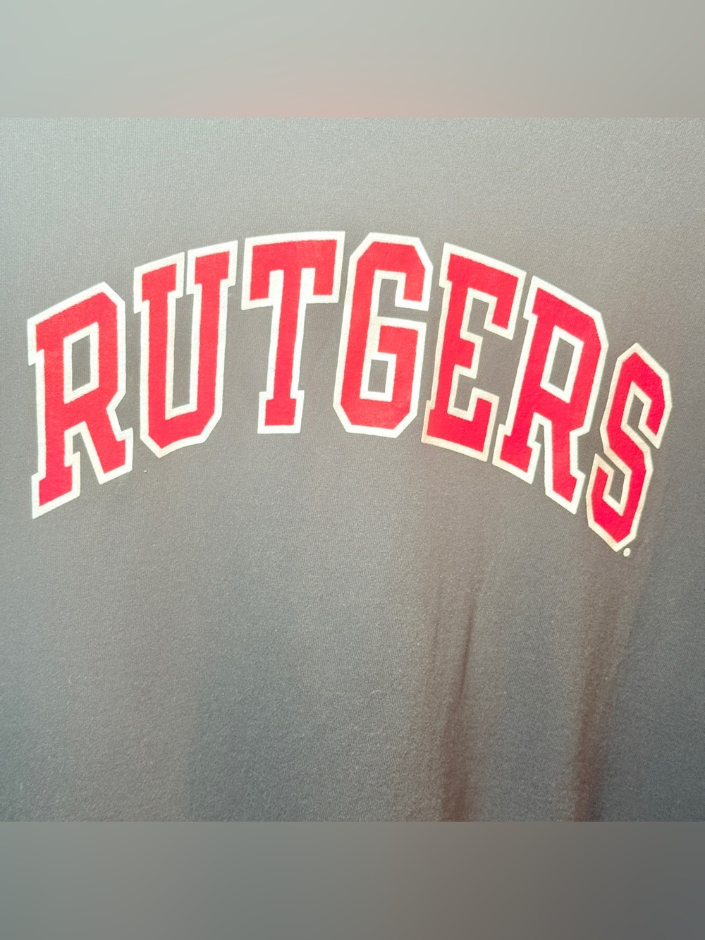 Champion Men’s Rutgers 3XL Sweatshirt with Red Rutgers Lettering
